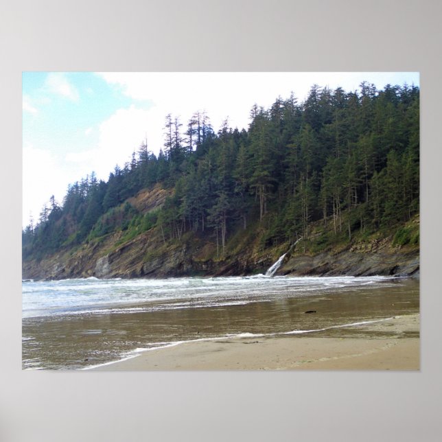 Oswald Väster State Park, Oregon Kusten Poster (Framsidan)