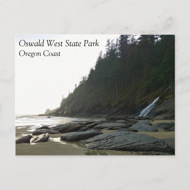 Oswald Väster State Park, Oregon Kusten Vykort (Framsida)