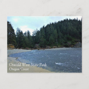Oswald Väster State Park, Oregon Kusten Vykort