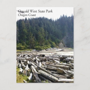 Oswald Väster State Park, Oregon Kusten Vykort