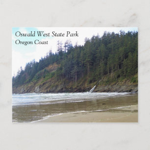 Oswald Väster State Park, Oregon Kusten Vykort