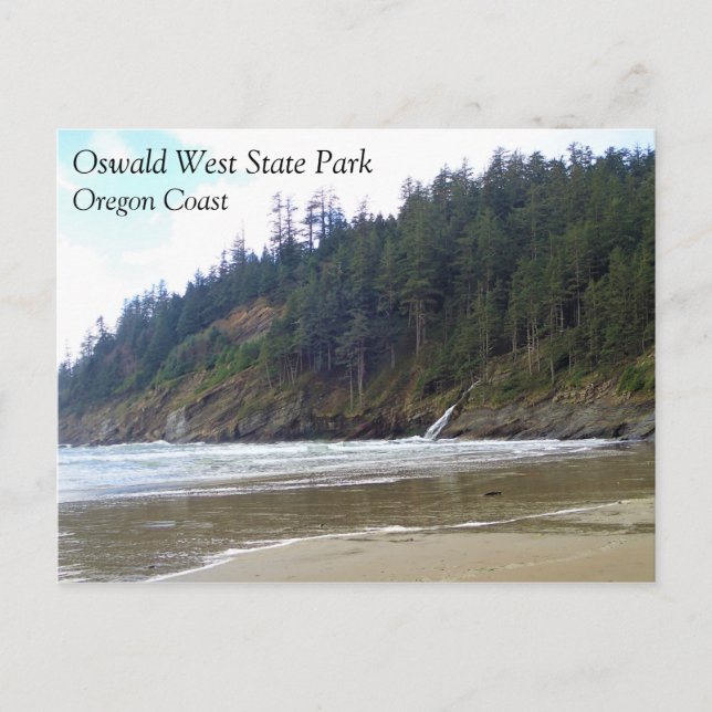 Oswald Väster State Park, Oregon Kusten Vykort (Framsida)