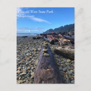 Oswald Väster State Park, Oregon Postcard Vykort