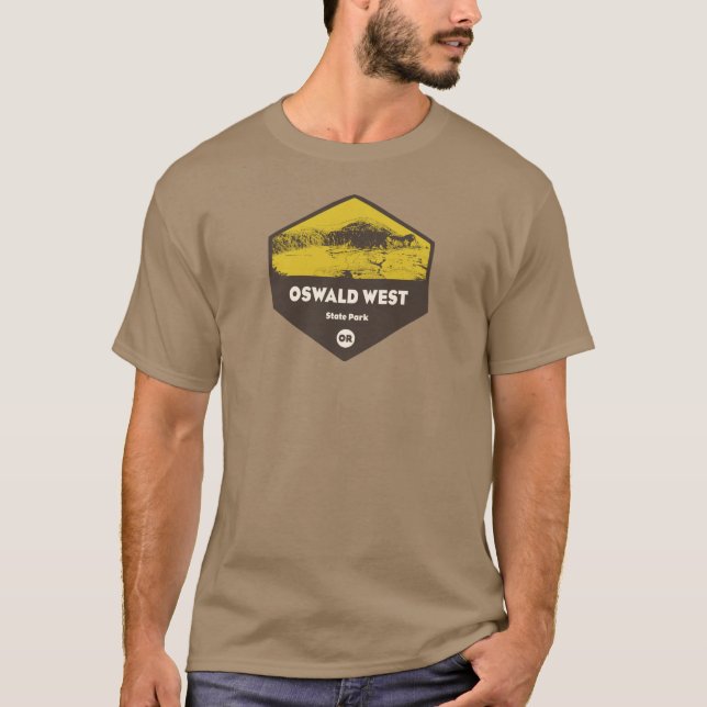 Oswald Väster State Park Oregon T Shirt (Framsida)