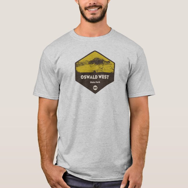 Oswald Väster State Park Oregon T Shirt (Framsida)