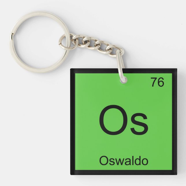Oswaldo Namn Kemi Element Periodiska Systemet (Framsidan)