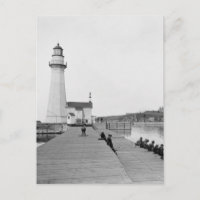 Oswego Harbour Väster Pierhead Lighthouse