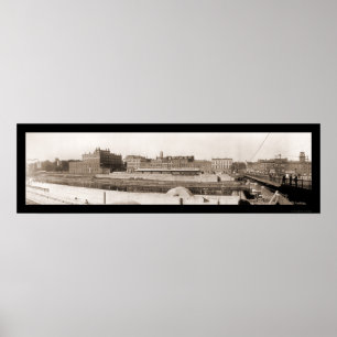Oswego NY Riverfrontfoto 1909 Poster