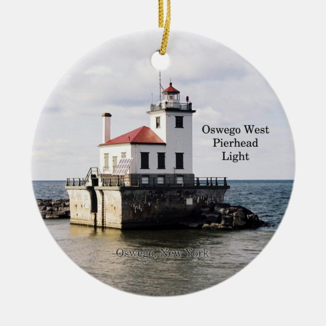 Oswego Väster Pierhead Light ornament (Framsidan)