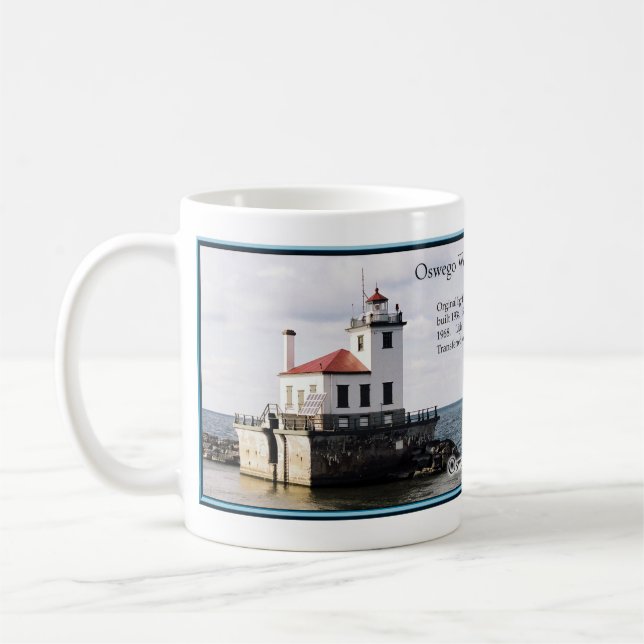 Oswego västra Pierhead tänder muggen Kaffemugg (Vänster)