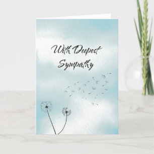 Osympati för det klassiska dandelionkortet Unisex Kort