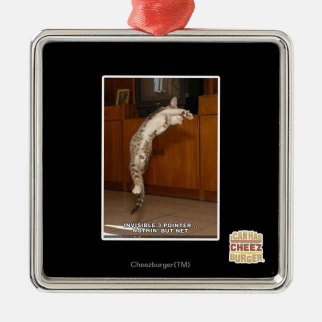 Osynlig 3-pekare julgransprydnad metall (Framsidan)