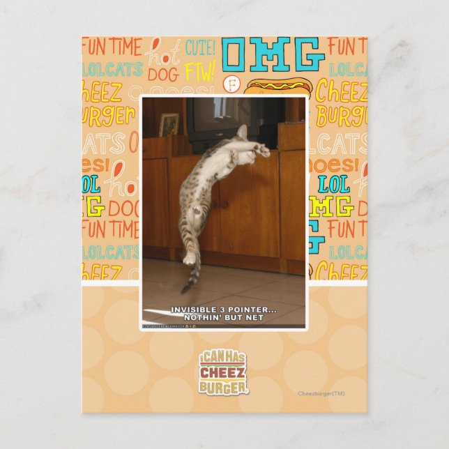 Osynlig 3-pekare vykort (Framsida)