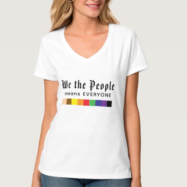 Osynlig GLOW GÅR MED USA! T Shirt (Framsida)