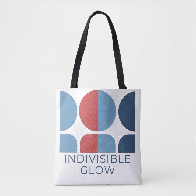 Osynlig GLOW Group WHITE TOTE BAG Tygkasse (Framsida)