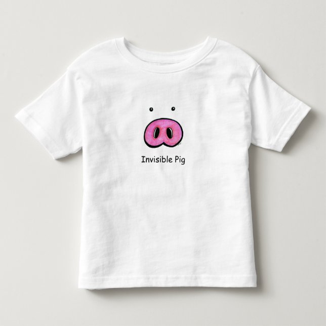 Osynlig grisutslagsplatsskjorta tee shirt (Framsida)
