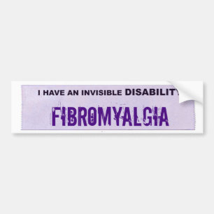 Osynlig handikappbildekal för FIBROMYALGIA Bildekal