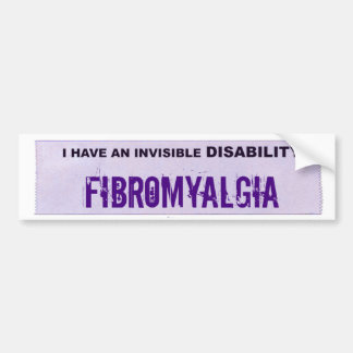 Osynlig handikappbildekal för FIBROMYALGIA Bildekal