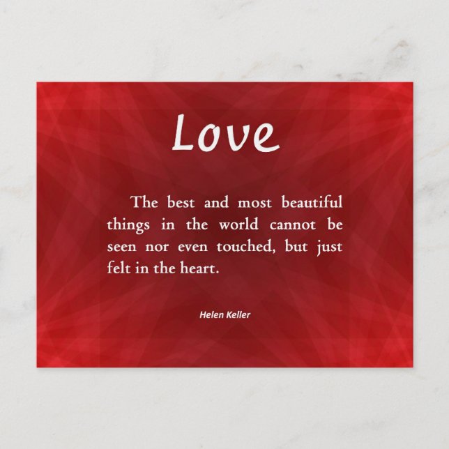 Osynlig kärlek vykort (Framsida)