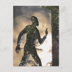 Osynlig man i New York City Postcard Vykort