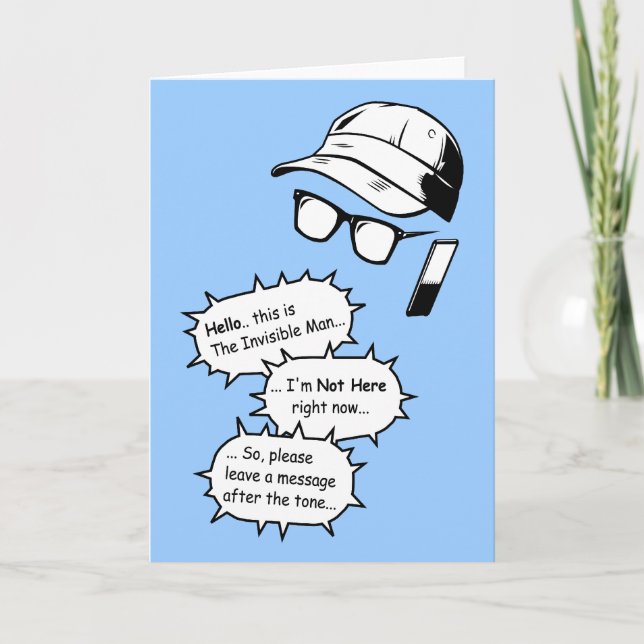 Osynlig man kort (Framsida)
