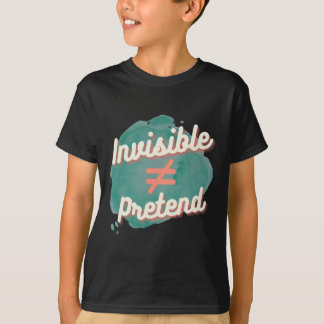 Osynlig matchar inte förhärskande - kronisk disabi t shirt