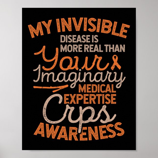 Osynlig medvetenhet om RSD CRPS Poster (Framsidan)