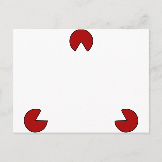 Osynlig optisk triangelbild vykort (Framsida)