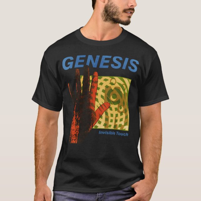 Osynlig retro-genes för pekskärm t shirt (Framsida)