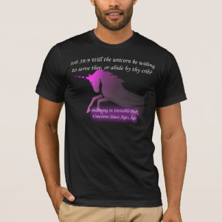Osynlig rosa Unicorn för T-tröja T-shirt