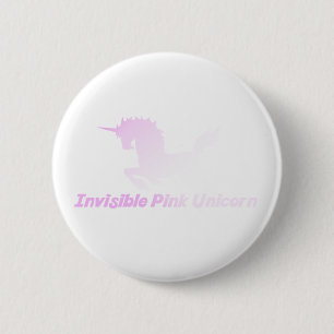 Osynlig Rosa Unicorn i Himlar Knapp