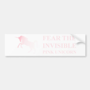 Osynlig rosa Unicornbildekal Bildekal