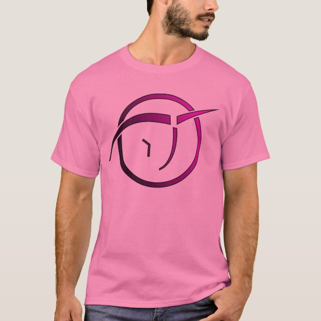 Osynlig rosa Unicornmanar T T Shirt (Framsida)