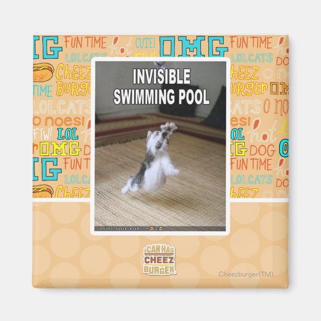 Osynlig simning Bassäng Magnet (Framsidan)
