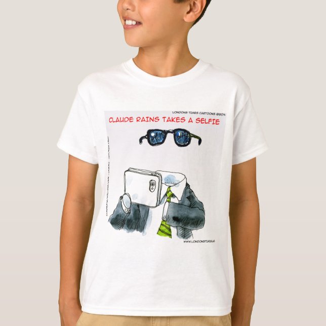 Osynlig självfie funny tee shirt (Framsida)