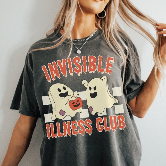 Osynlig Sjukdom-Klubb | Halloween-funktionshinder T Shirt (Skapare uppladdad)