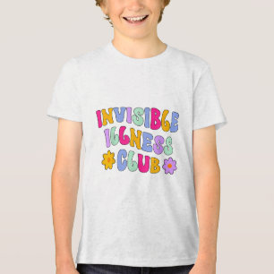 Osynlig Sjukdom Klubb Mon för psykisk hälsomedvete T Shirt