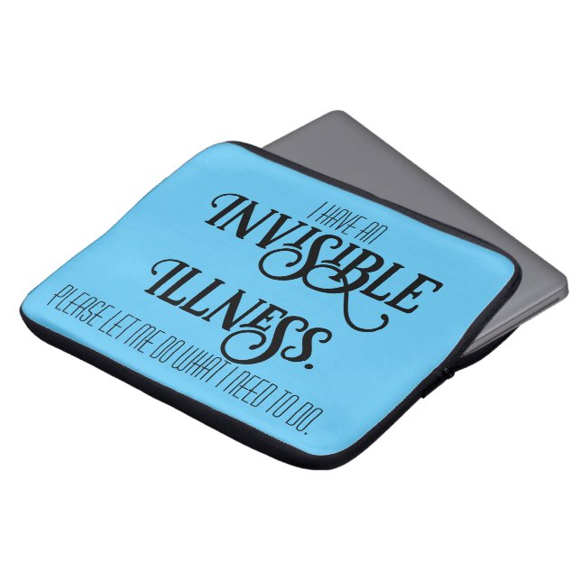 Osynlig Sjukdom Laptop Fodral (Framsida topp)