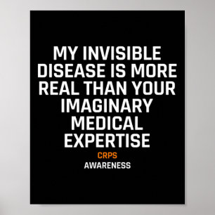 Osynlig sjukdom RSD Crps Awareness 1 Poster