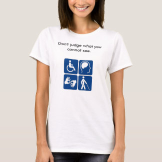 Osynlig sjukdomutslagsplats t shirt