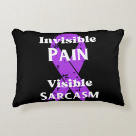 Osynlig smärta Sarkastic Prydnadskudde