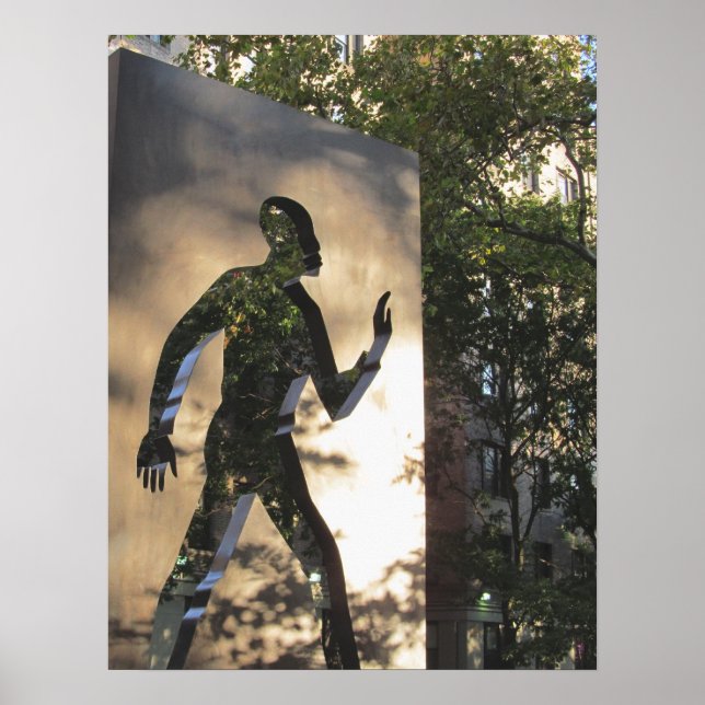 OSYNLIGA MÄNNISKOMONUMENT I NYA YORKSTAN Poster (Framsidan)