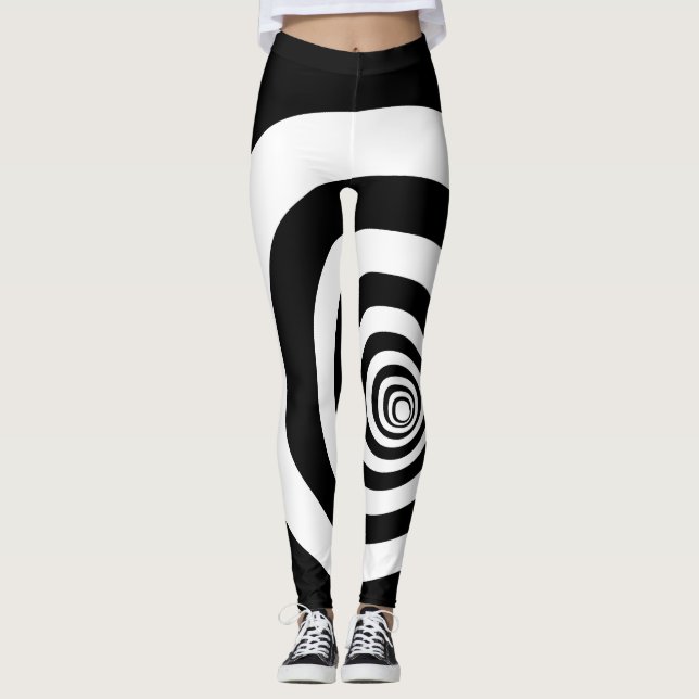 Osynliga optiska Illusionskoncentrationer Leggings (Framsida)