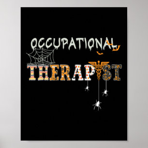 Ot arbetsrelaterad terapibehandlare Halloween OTA Poster