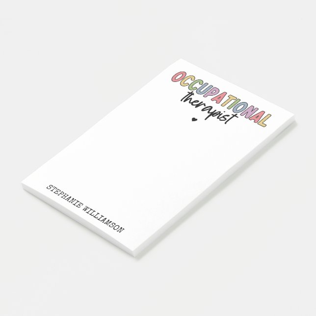 OT-gåvor för anpassningsbar av arbetstillstånd Post-it Block (Vinklad)