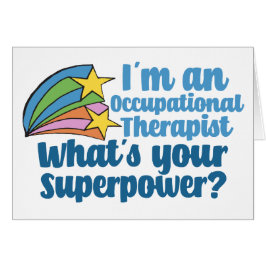 OT-kort för toppen vid arbetsbehandling Hälsningskort