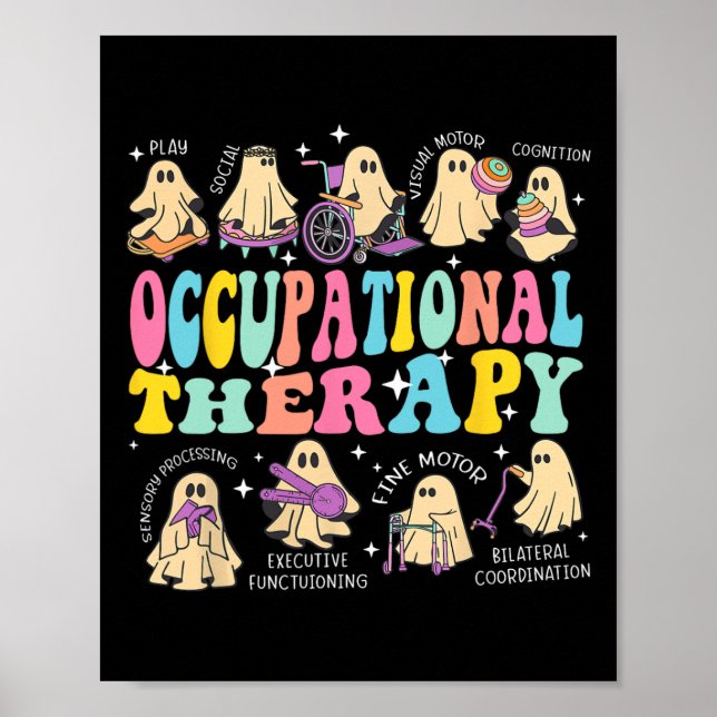 Ot Occupational Therapist Halloween Spooky Poster (Framsidan)