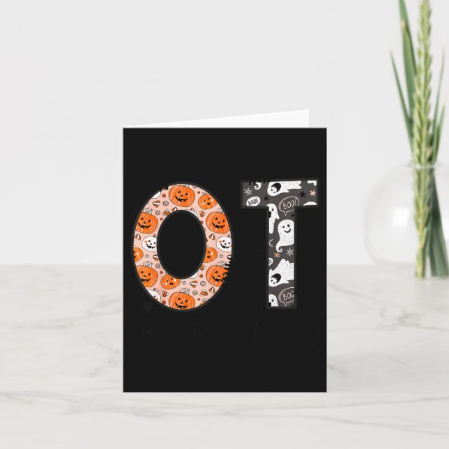 Ot Occupational Therapy Therast Halloween Ota Soky Kort (Framsida)