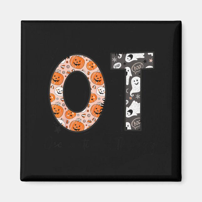 Ot Occupational Therapy Therast Halloween Ota Soky Magnet (Framsidan)