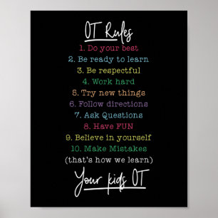 OT Regler Yrkesterapi Poster